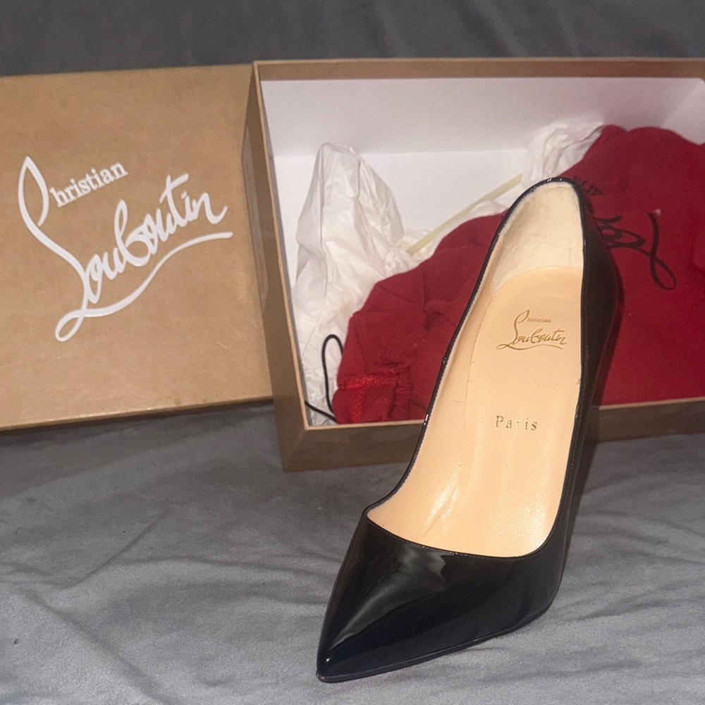 Christian Louboutin Black Patent Heels